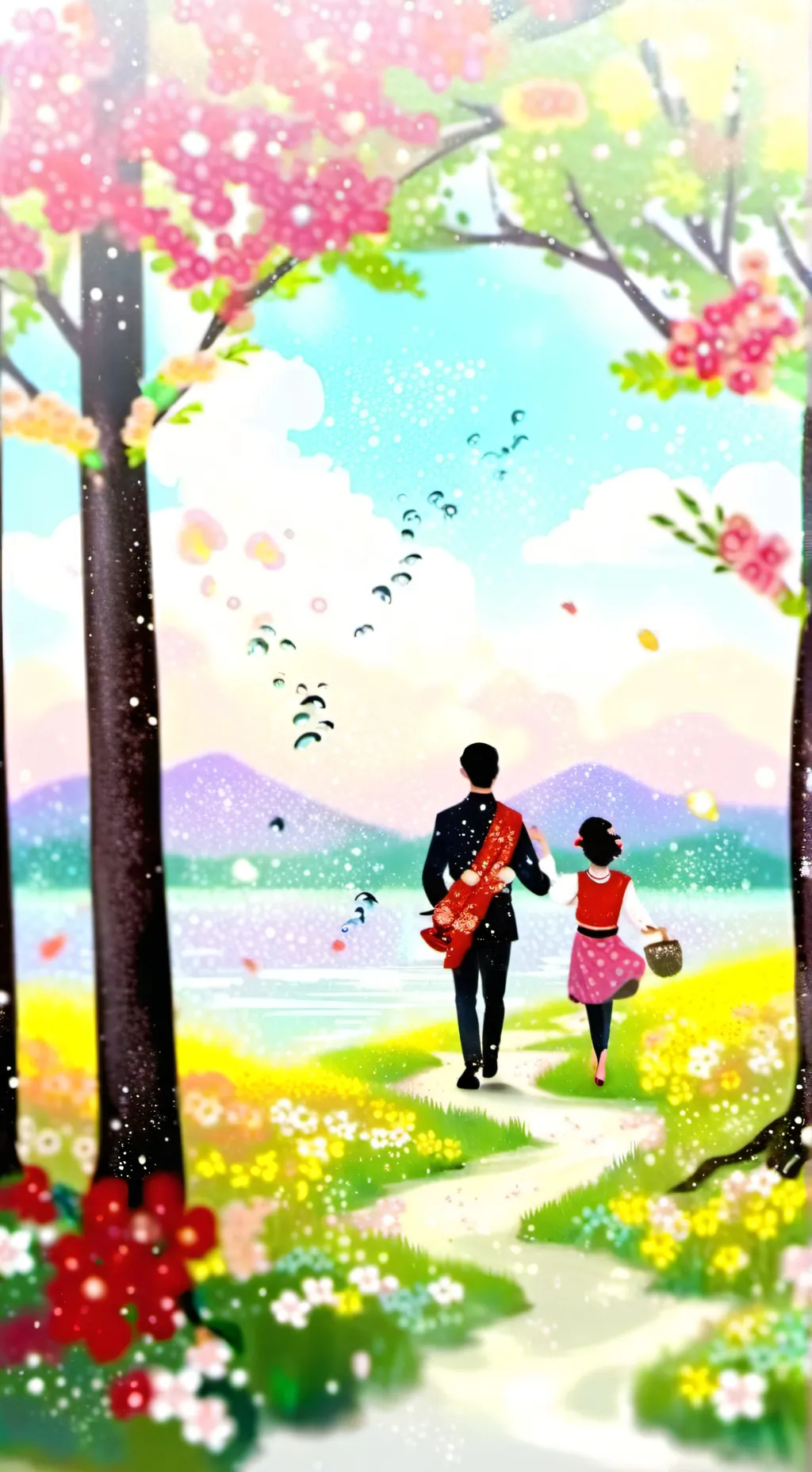 ai character: dandys bday :( background