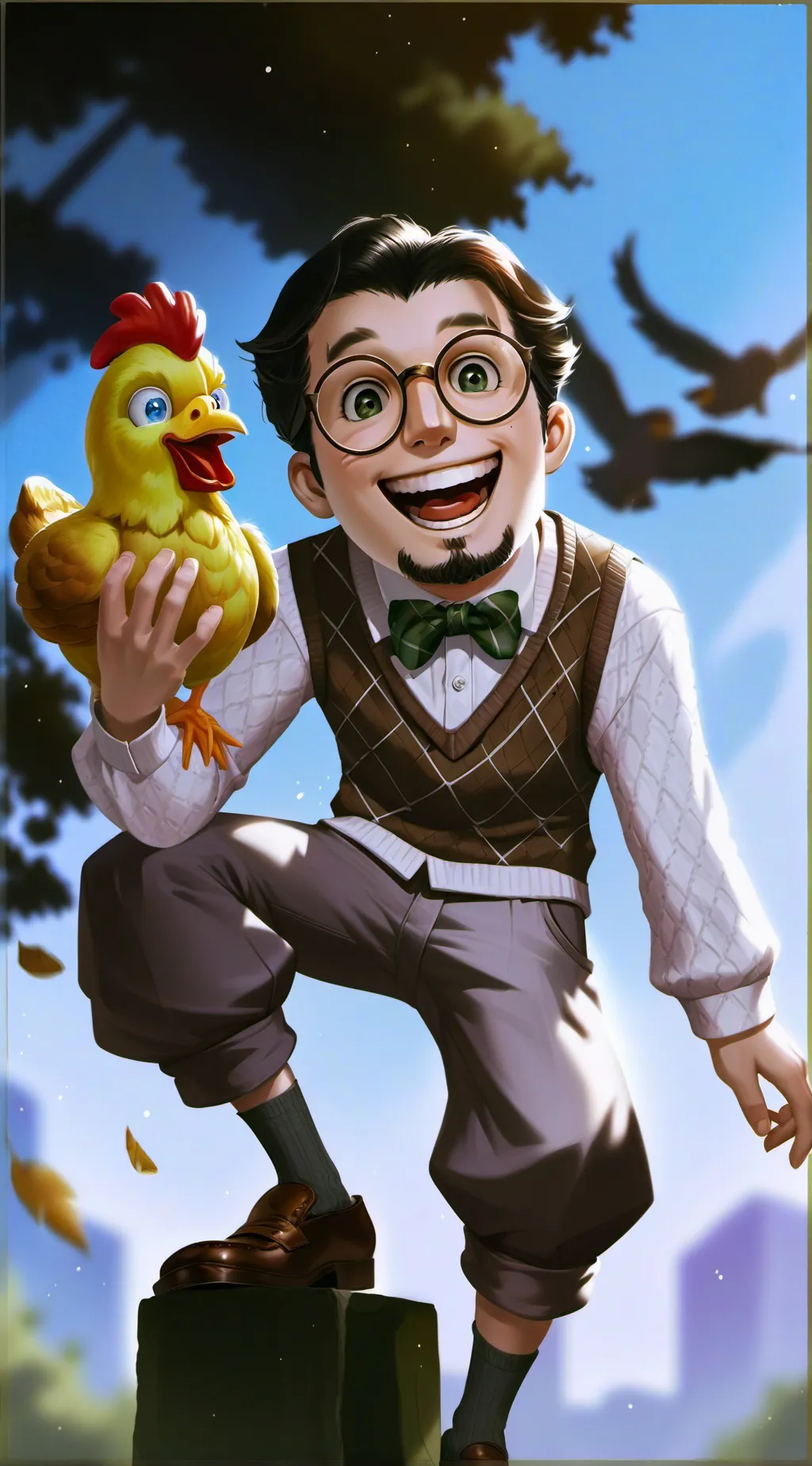 ai character: Nurd background