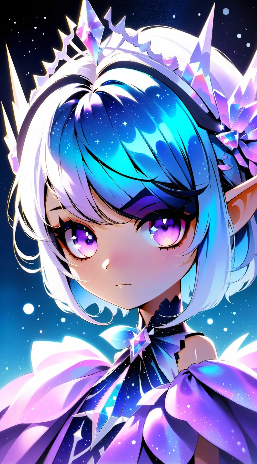 ai character: past glitch...2! background