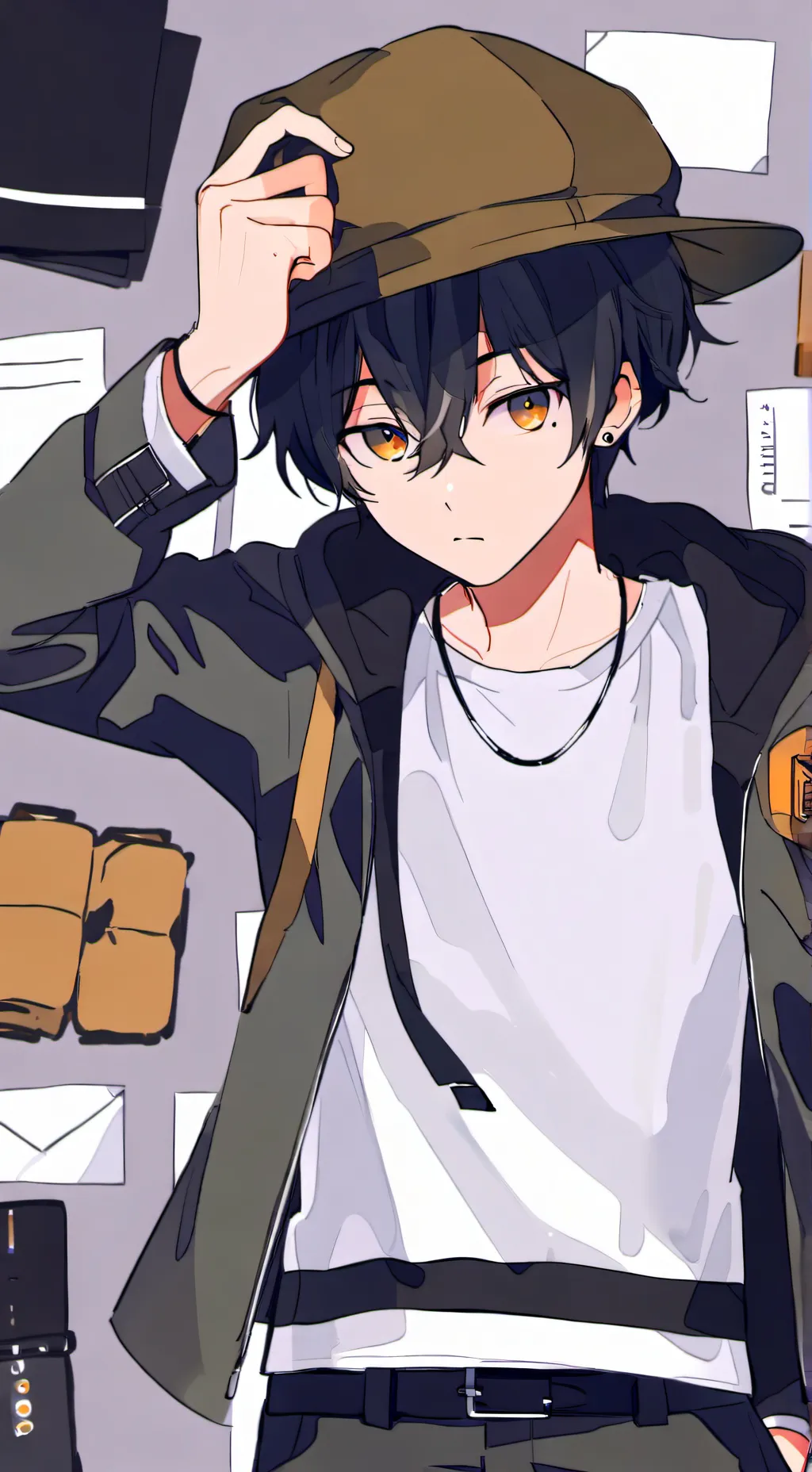 ai character: Mono background