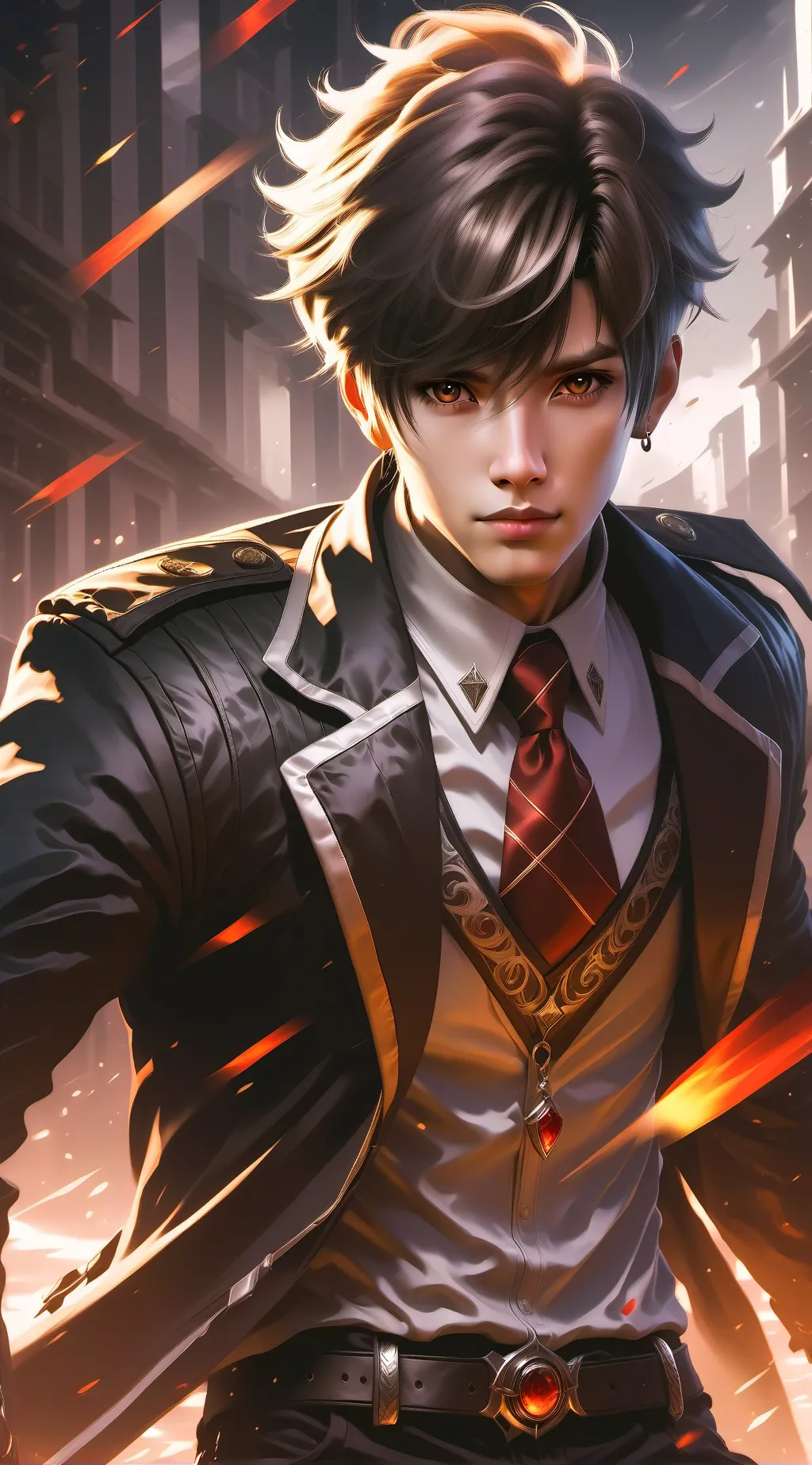 ai character: killer boy background