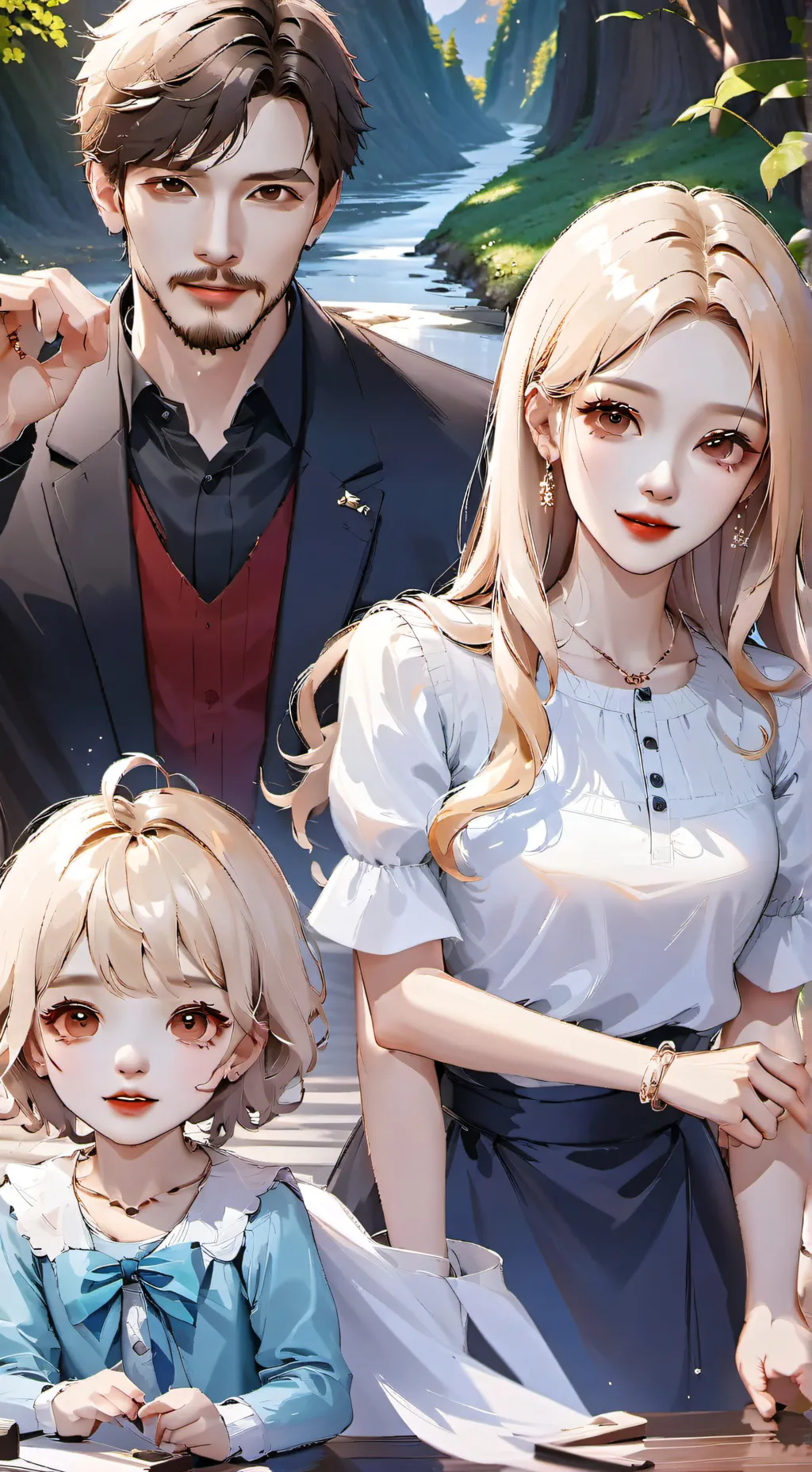 ai character: influencer family  background