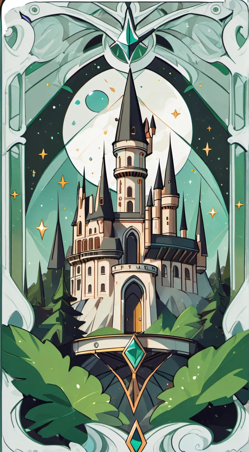 ai character: Hogwarts  background