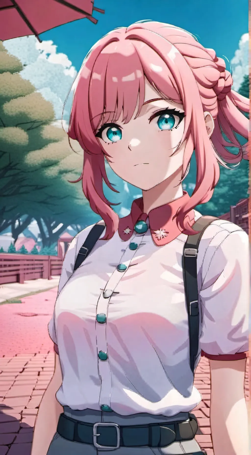 ai character: Magenta  background