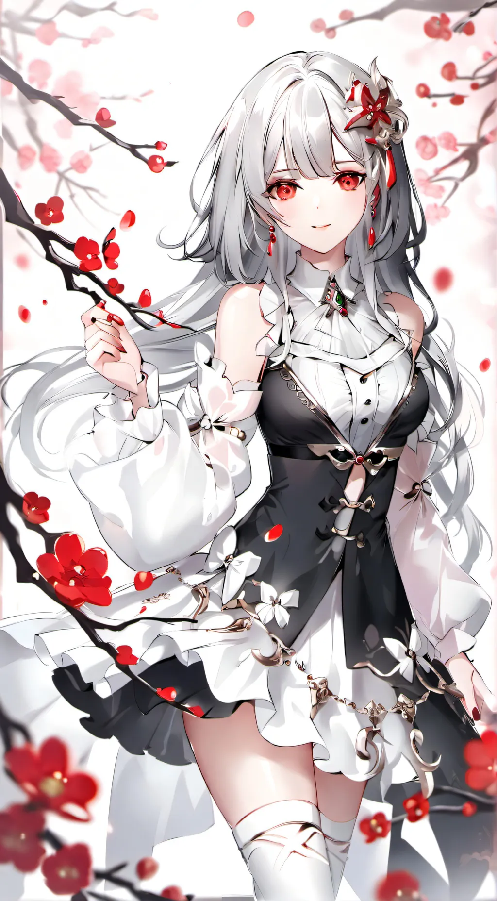 ai character: Scared girl background