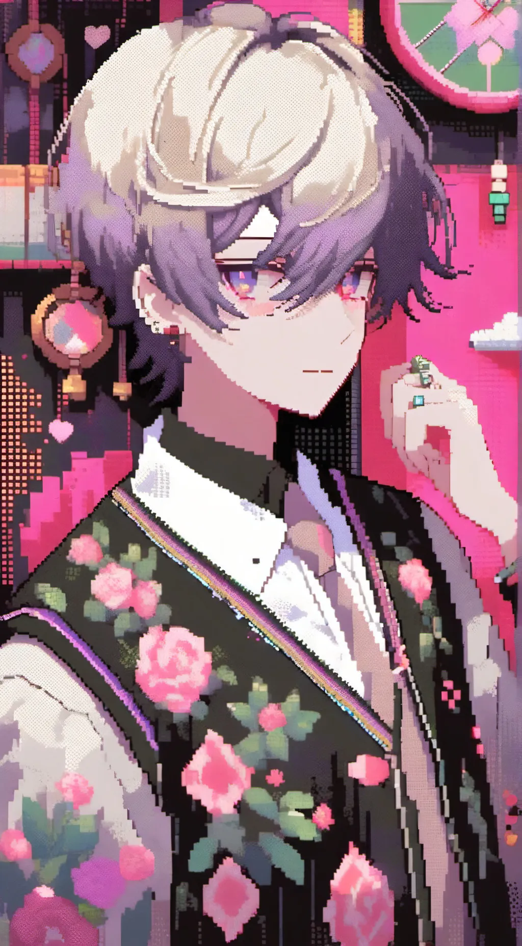 ai character: coal x pebble  background