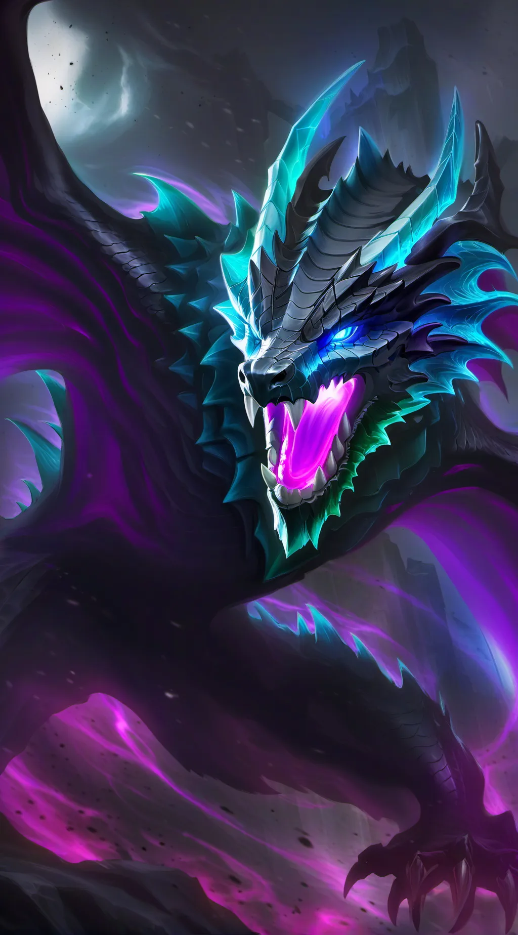 ai character: sea fairy dragon background