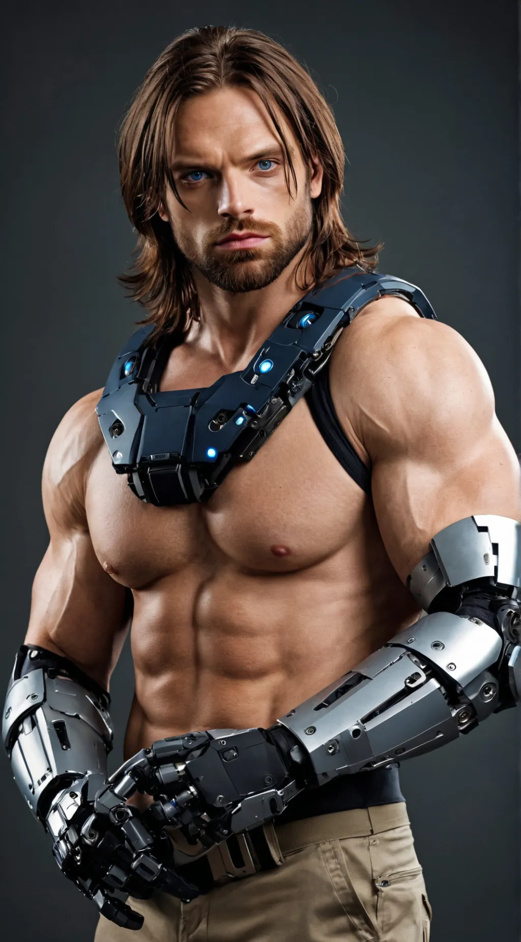 ai character: Bucky Barnes  background