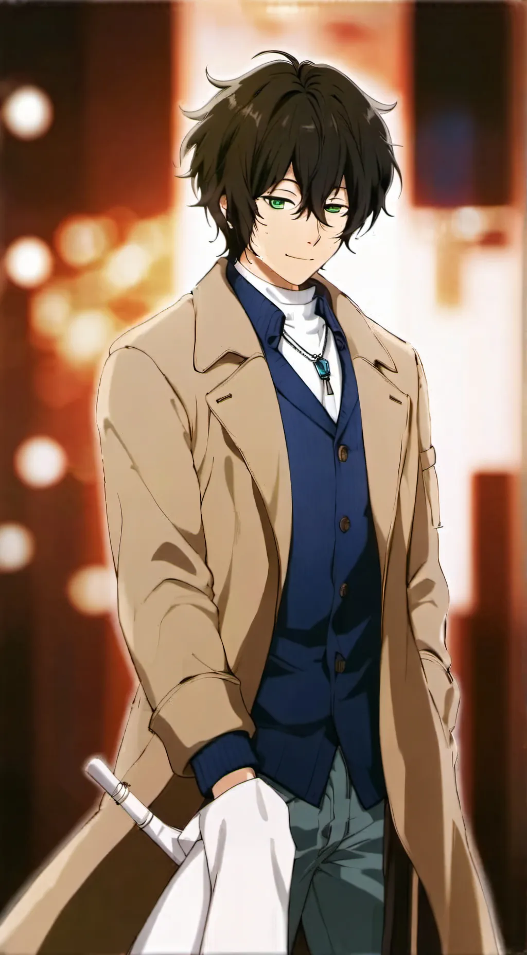 ai character: Osamu Dazai background