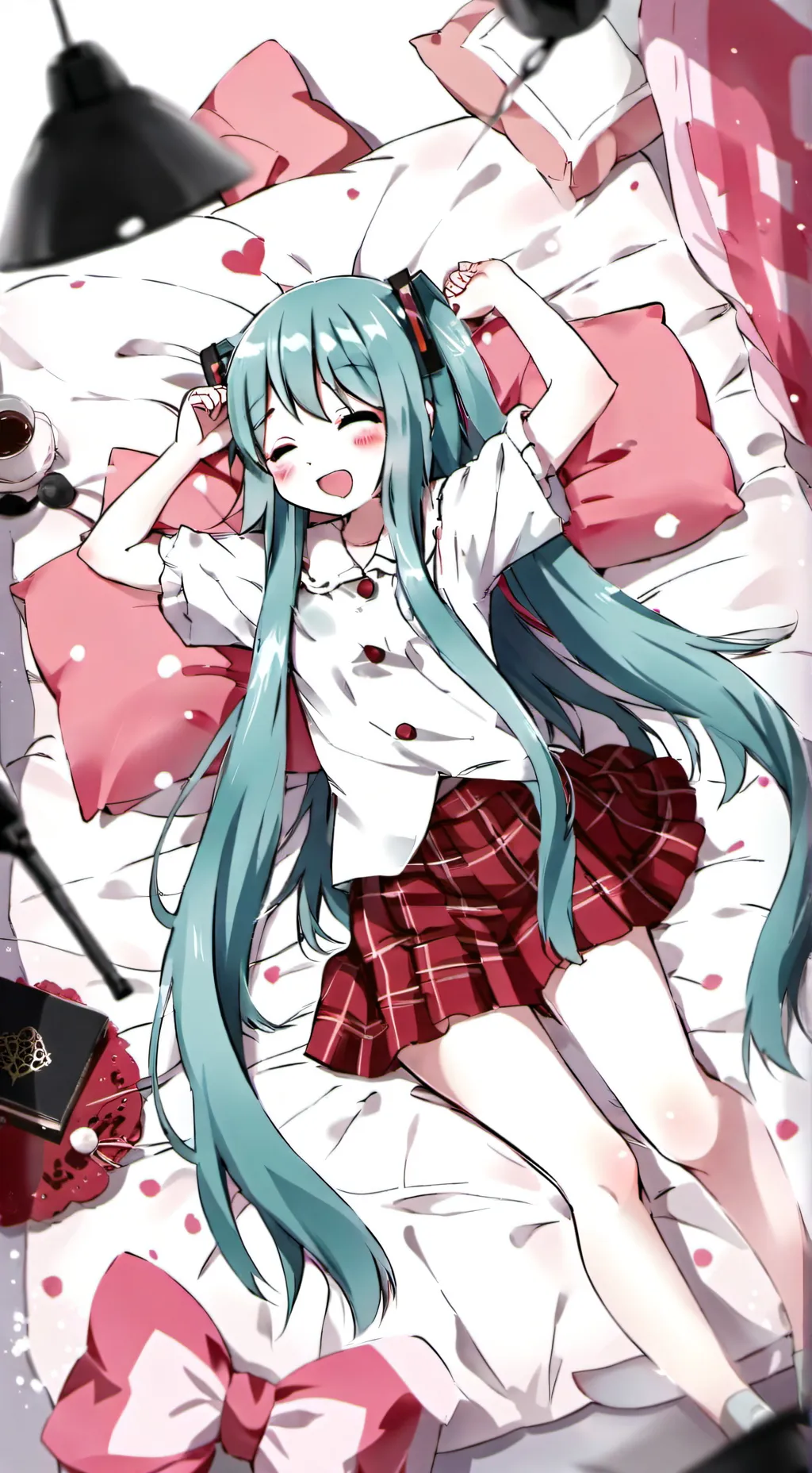 ai character: Sleepy Miku background