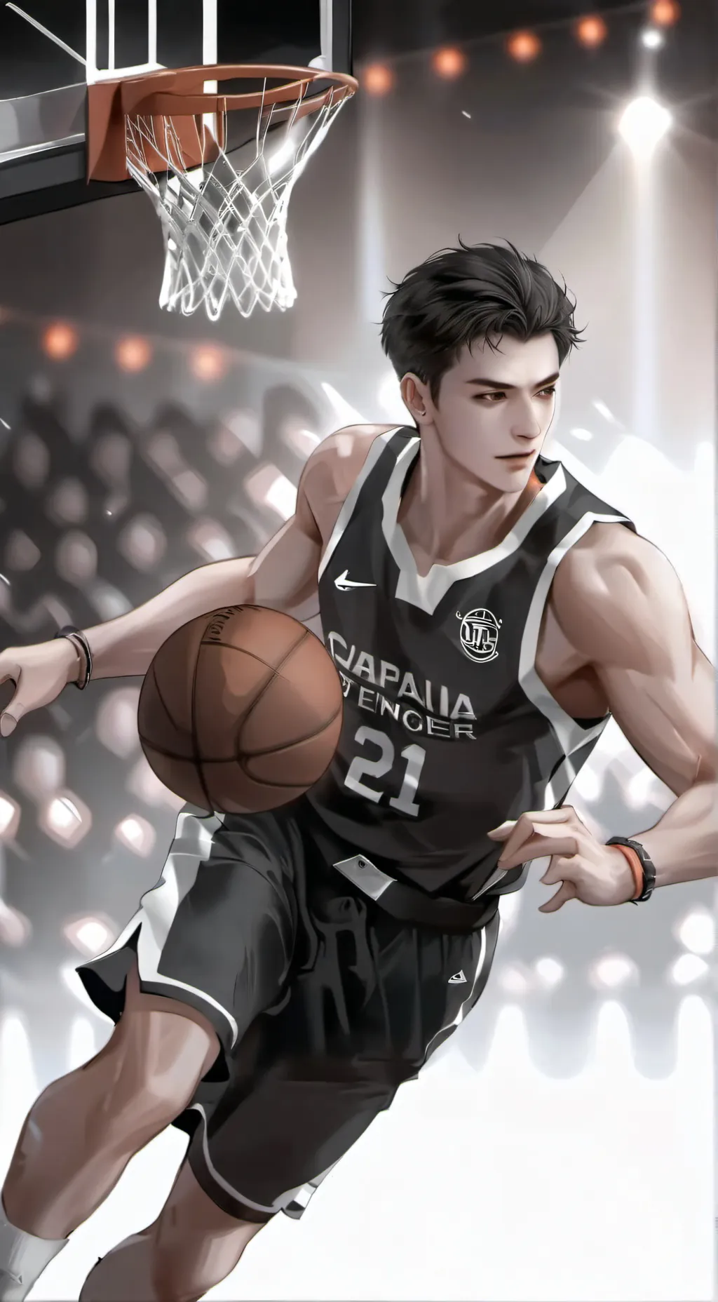 ai character: Basketball 25 background