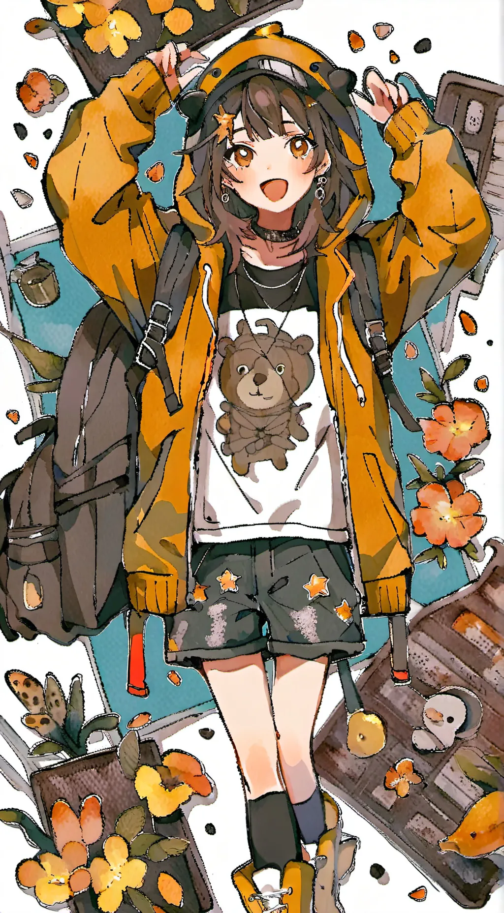 ai character: Sally  background