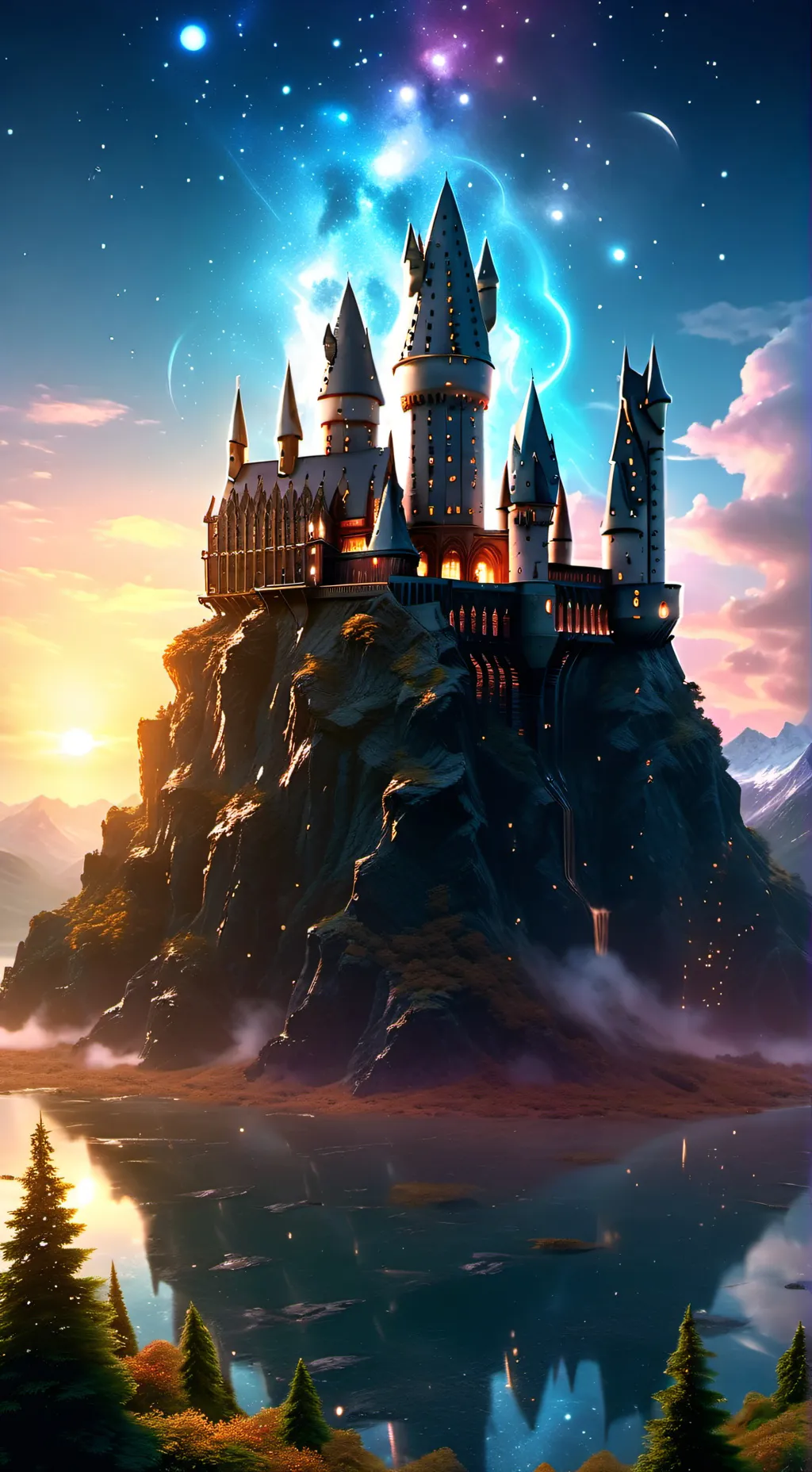 ai character: Baby Hogwarts  background