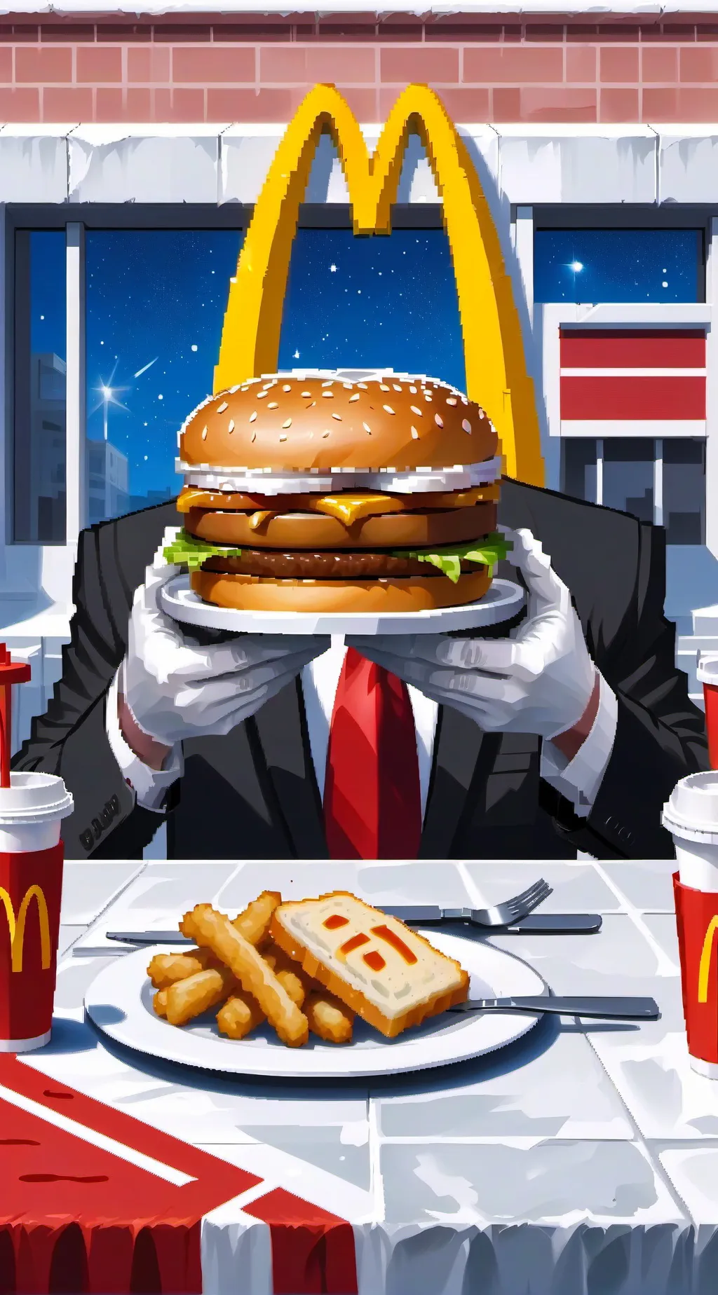 ai character: In the Pentagon background