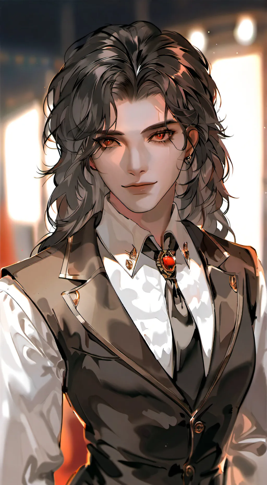 ai character: Ashina Gray background