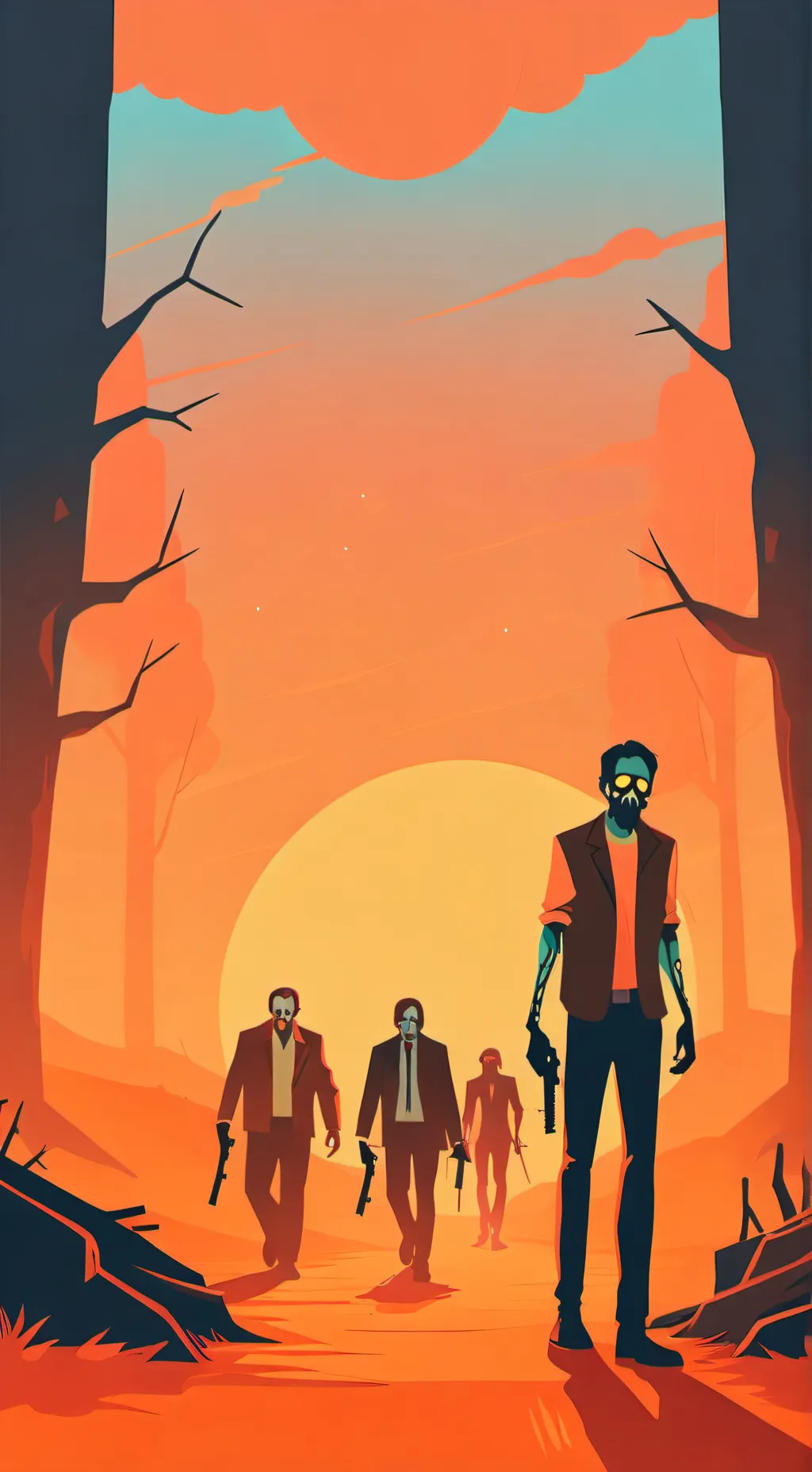 ai character: Zombie apocalypse  background