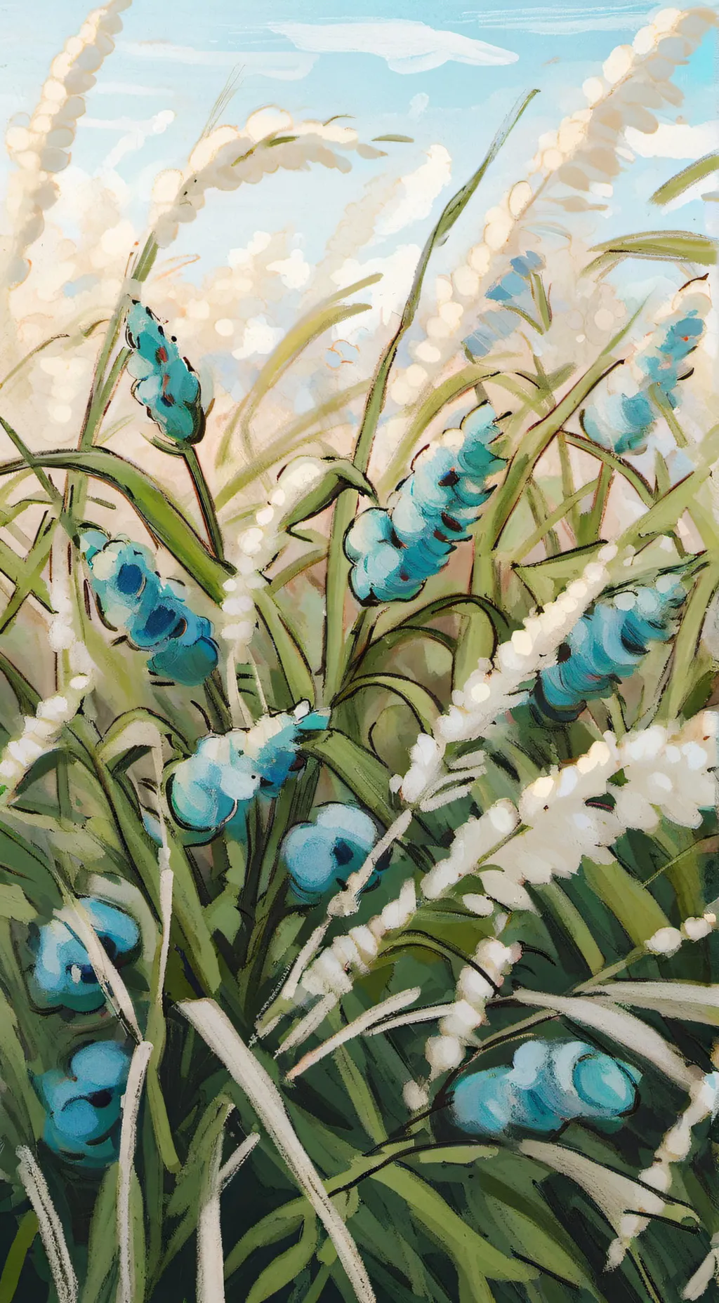 ai character: Herb x Sparkling background