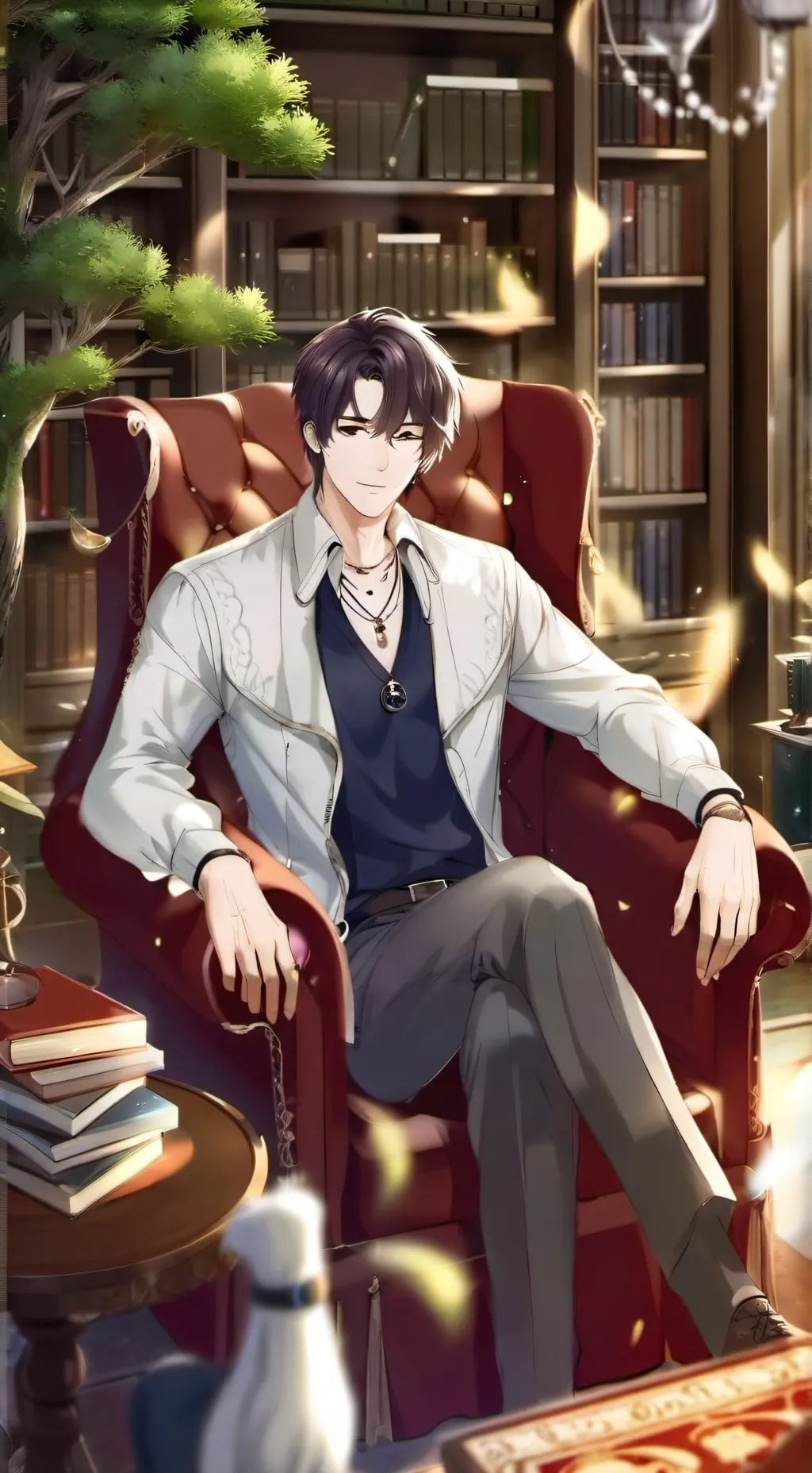 ai character: Dad/justine background