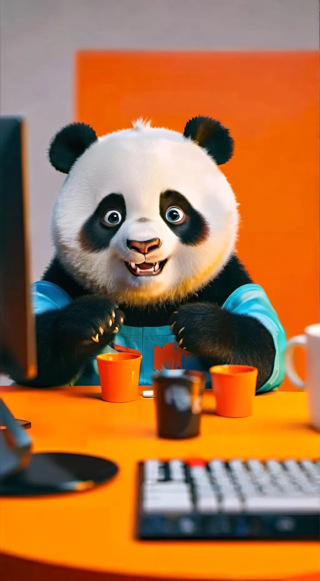 ai character: PandaByte background