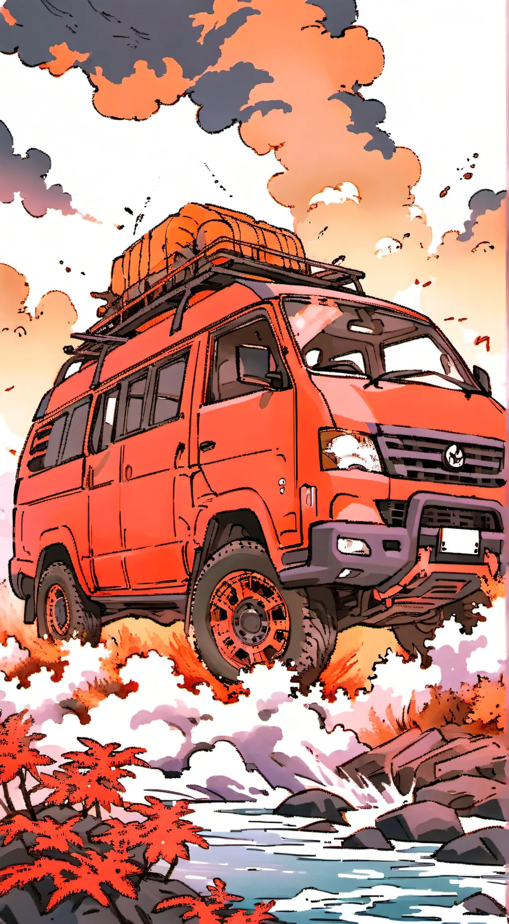 ai character: HB x wasteland background