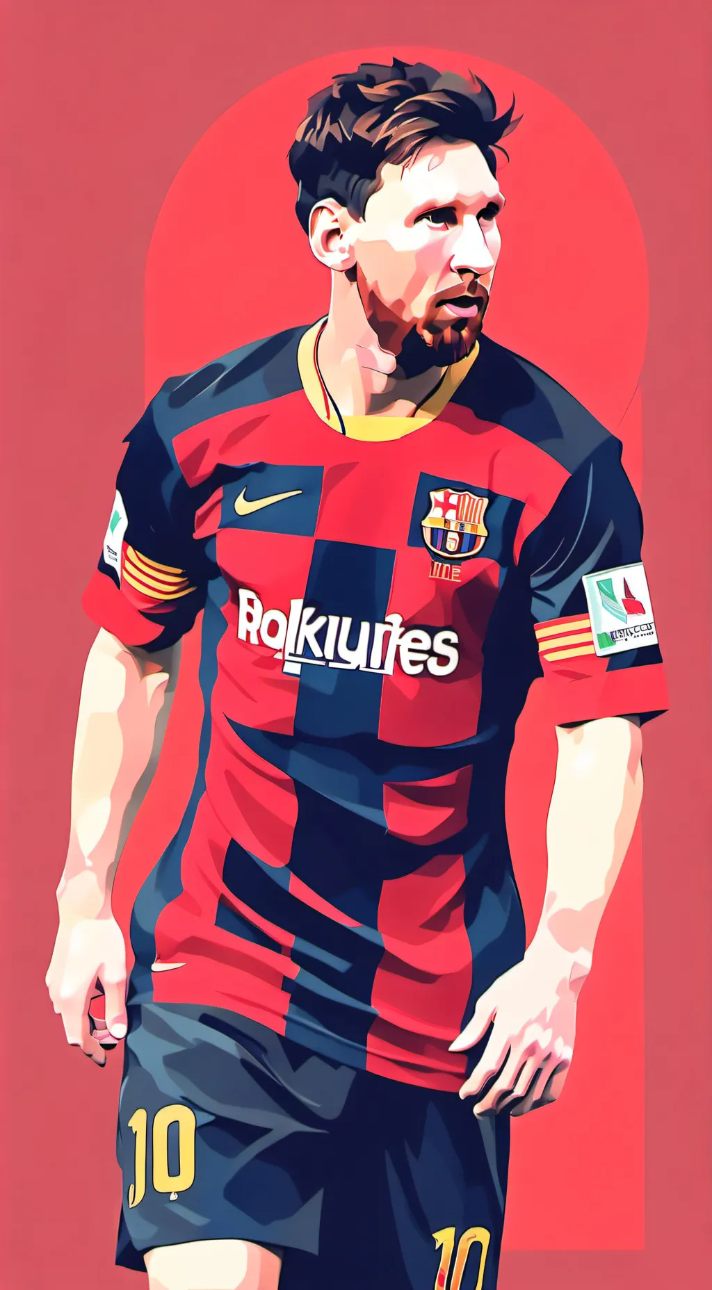 ai character: Messi😎 background
