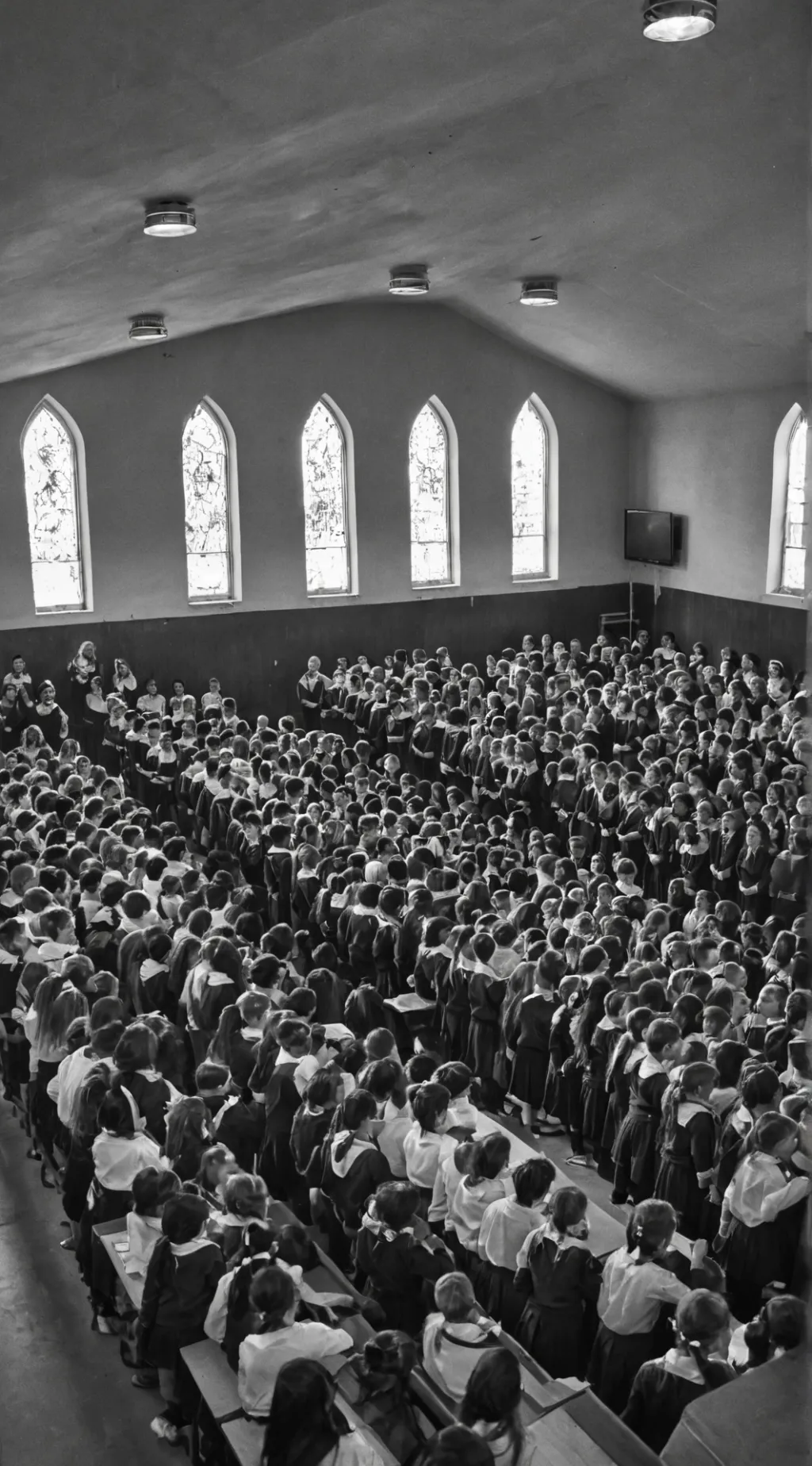 ai character: School concert background