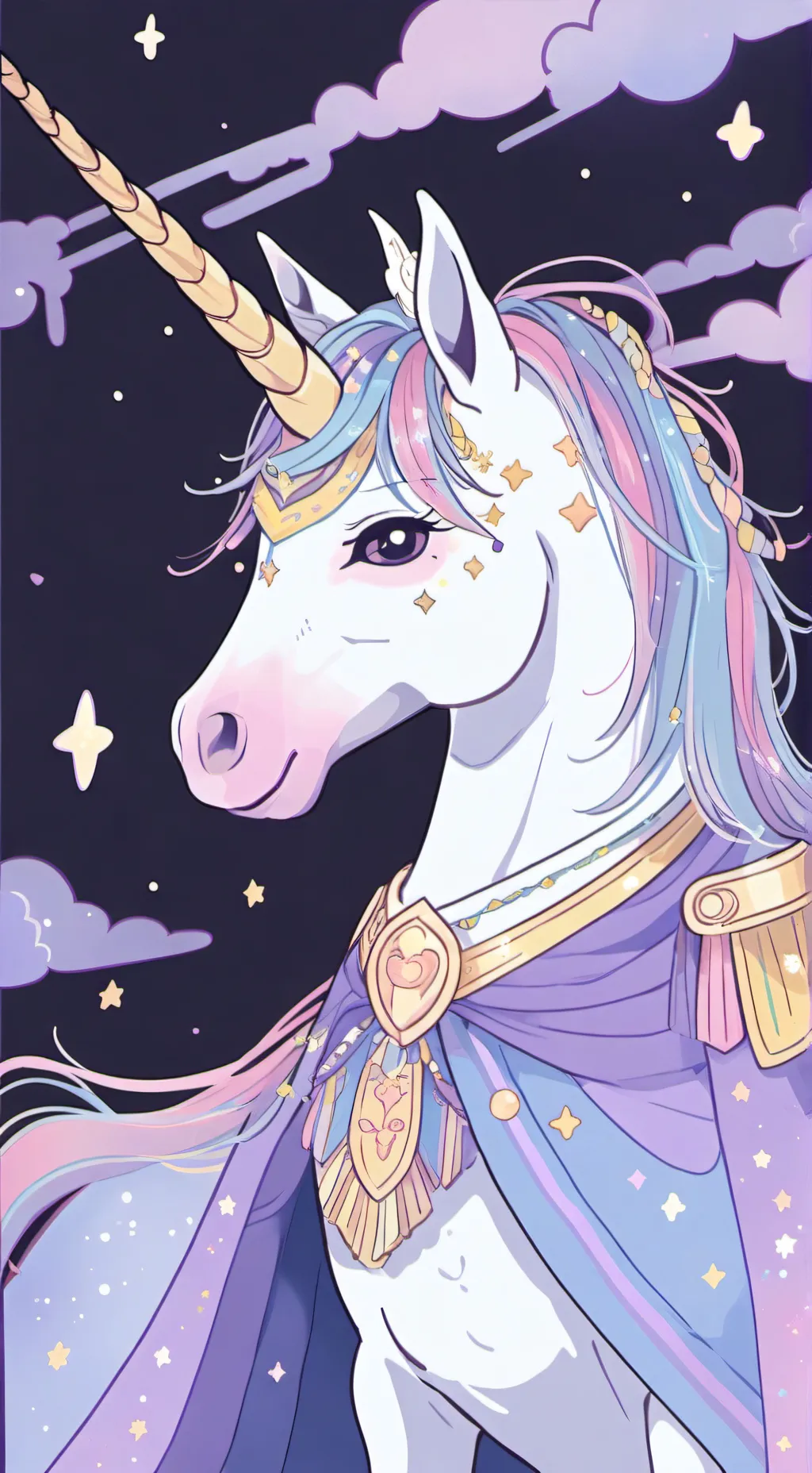 ai character: ~Creme Unicorn~ background
