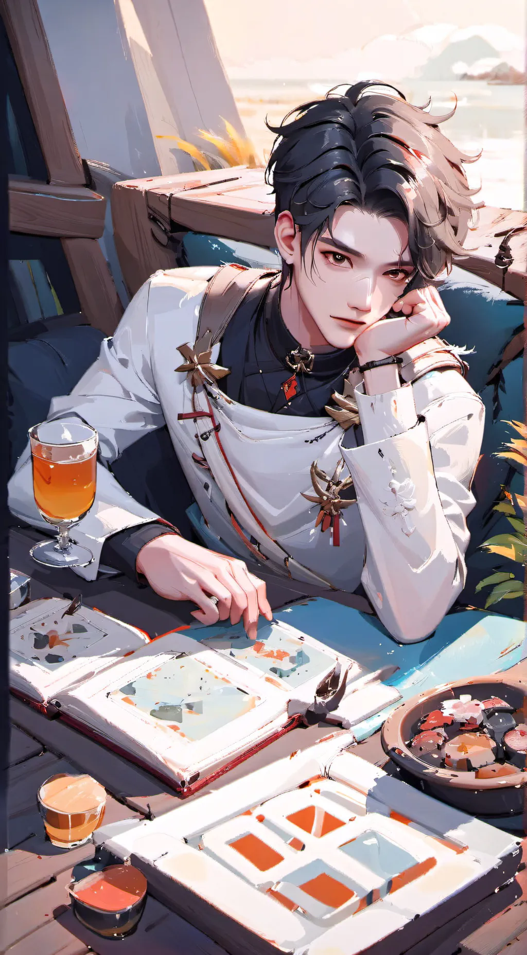 ai character: Murata x Yushiro background