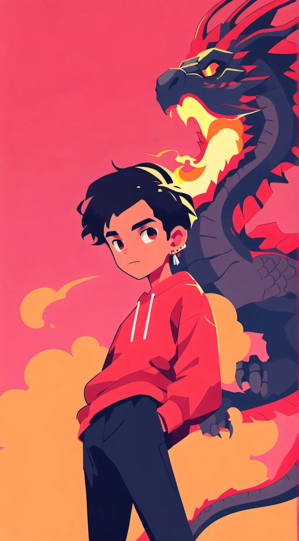 ai character: LEO🔥🔥🏺🏺 background