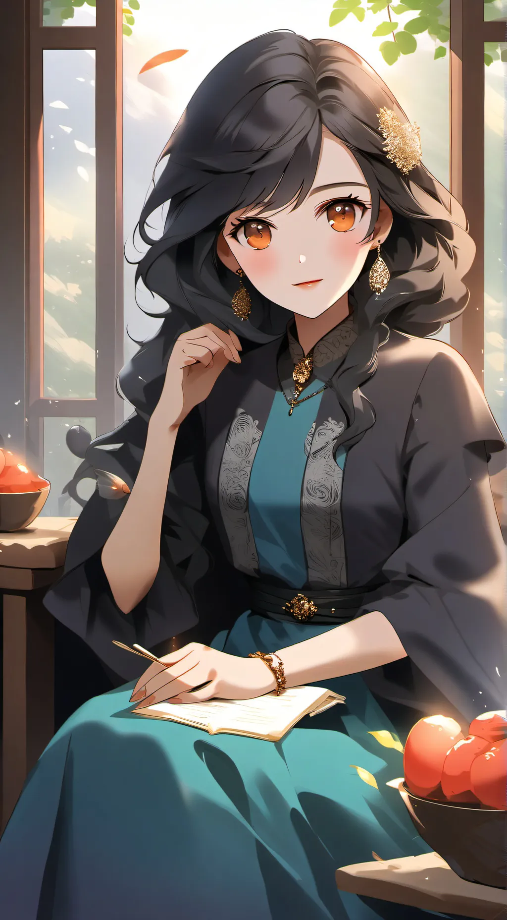 ai character: hashira  background