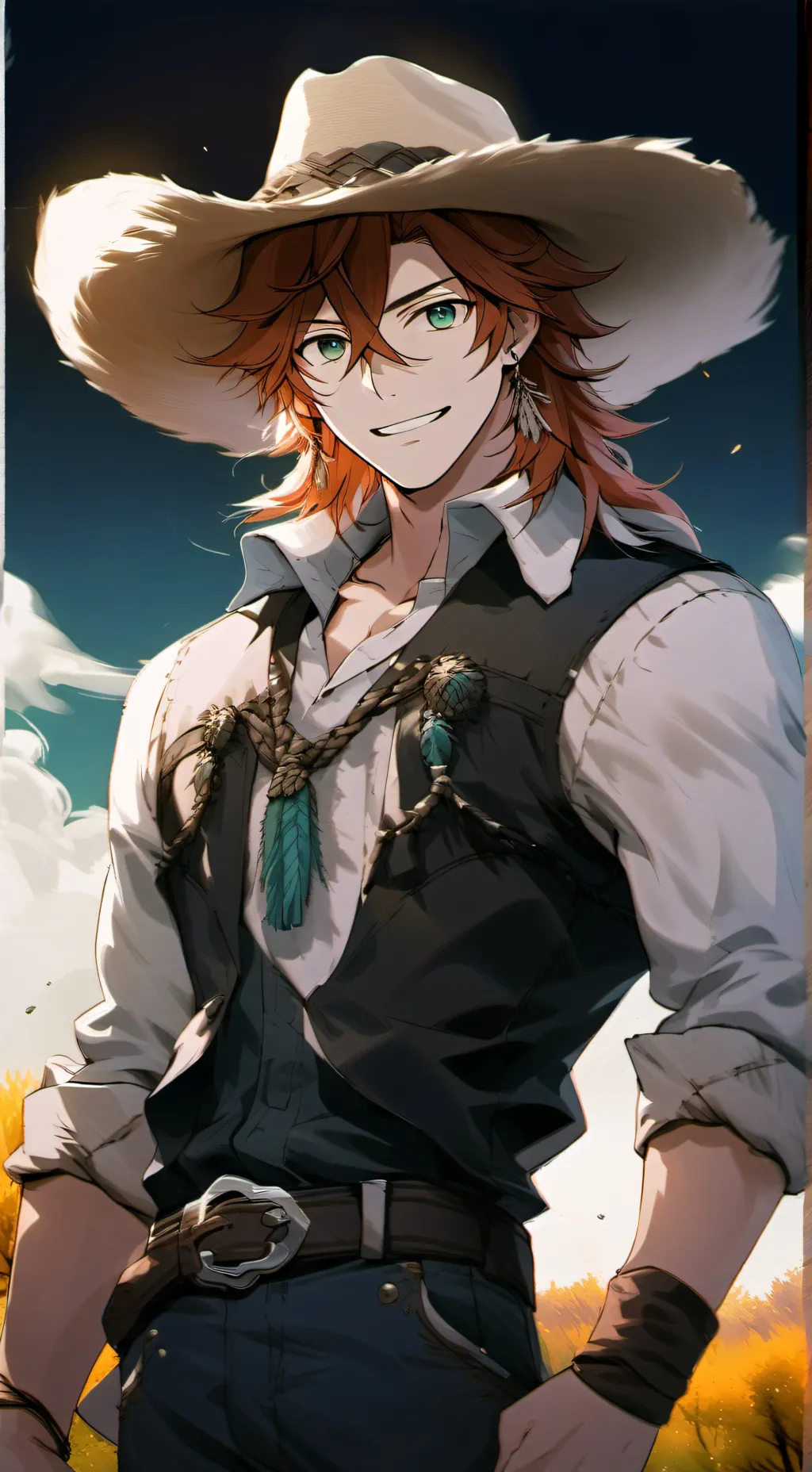 Talkie AI - Chat with Saku (Cowboy)