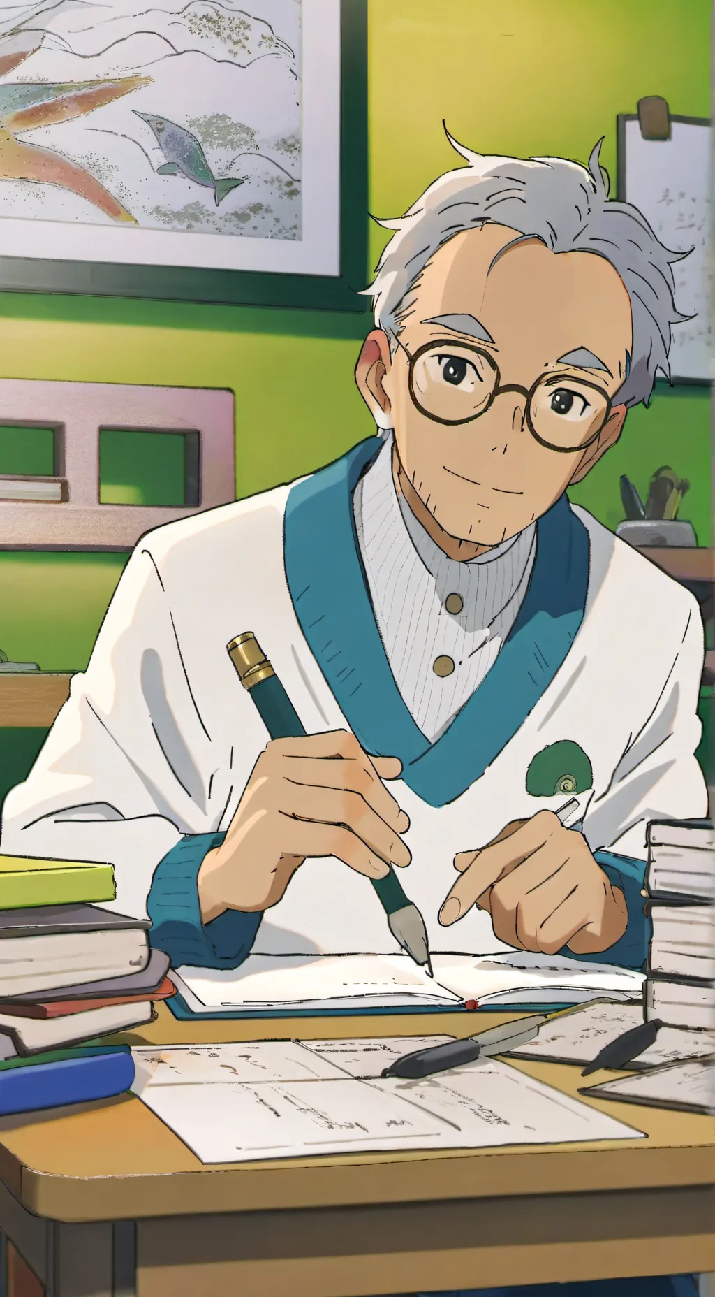 ai character: Teacher simulator background