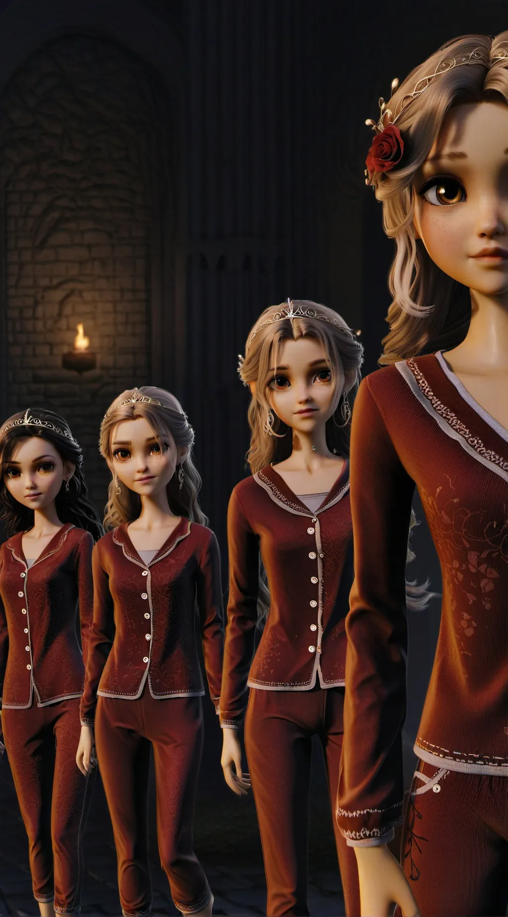 ai character: Ray Lena Ruth Dior background