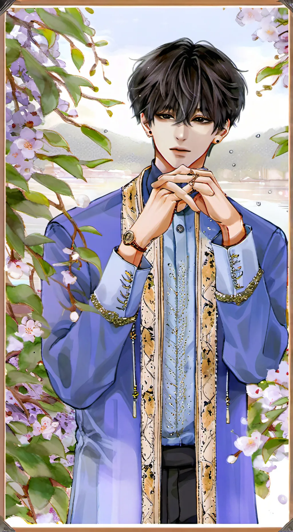 ai character: Isaac🎀🤌🏻💍 background