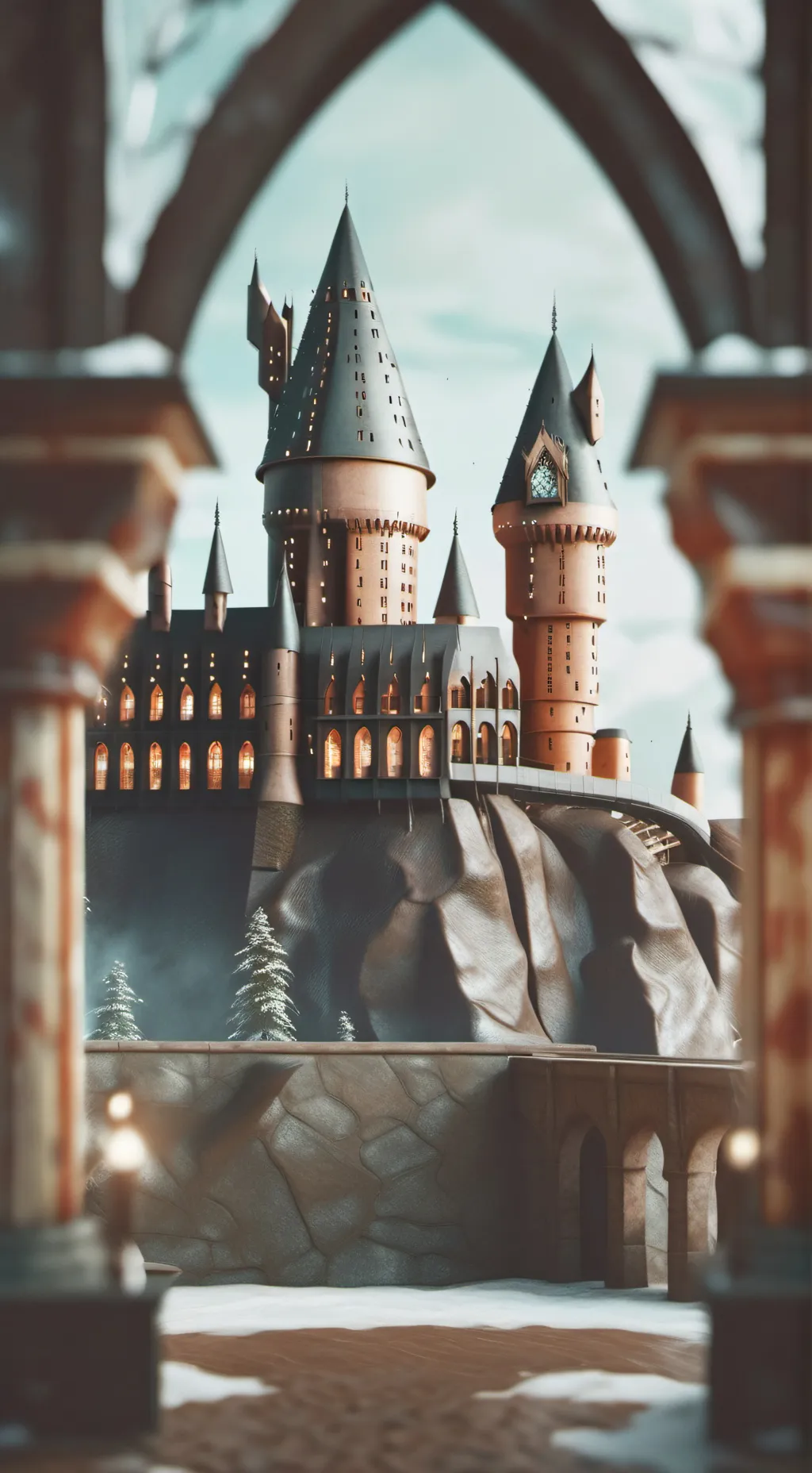 ai character: Hogwarts background