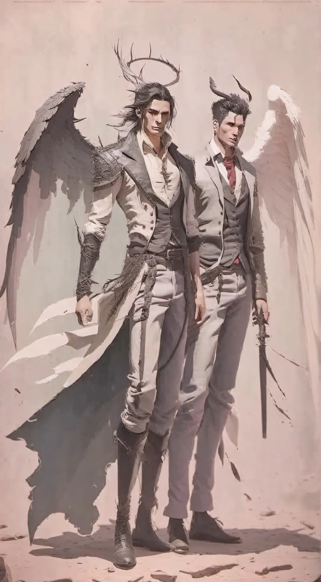 ai character: shadow and Xander background