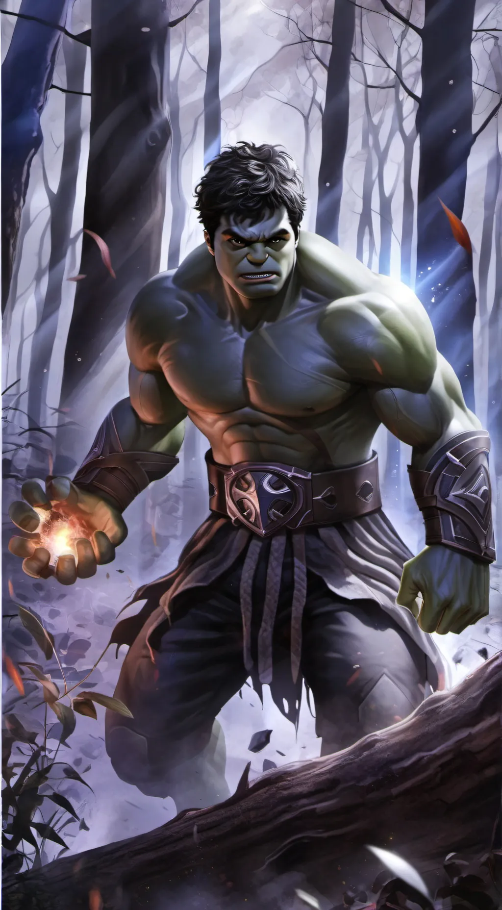 ai character: hulk curse background