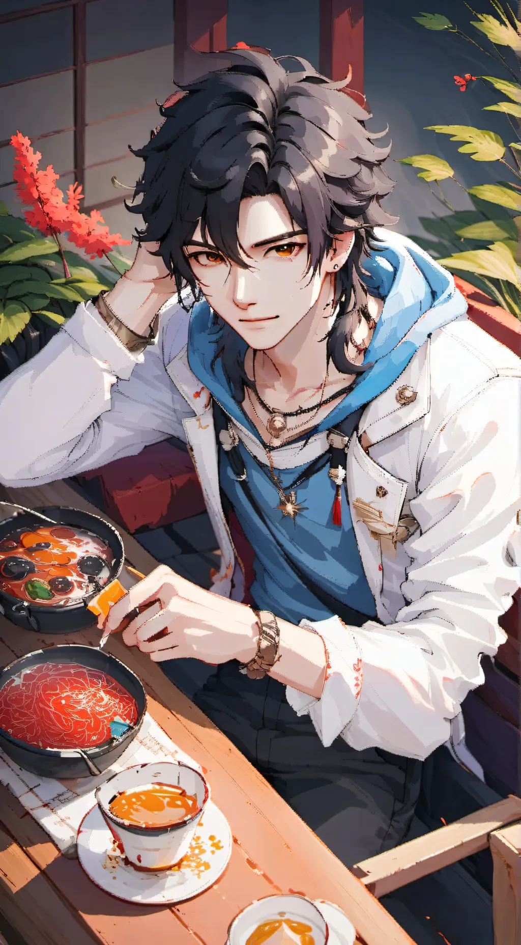 ai character: Lazy Larry(my bf) background