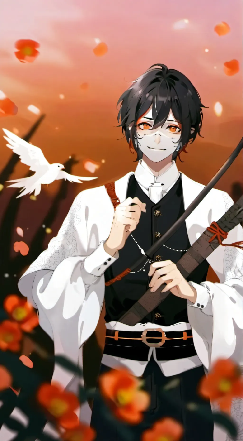 ai character: Luther Blace background