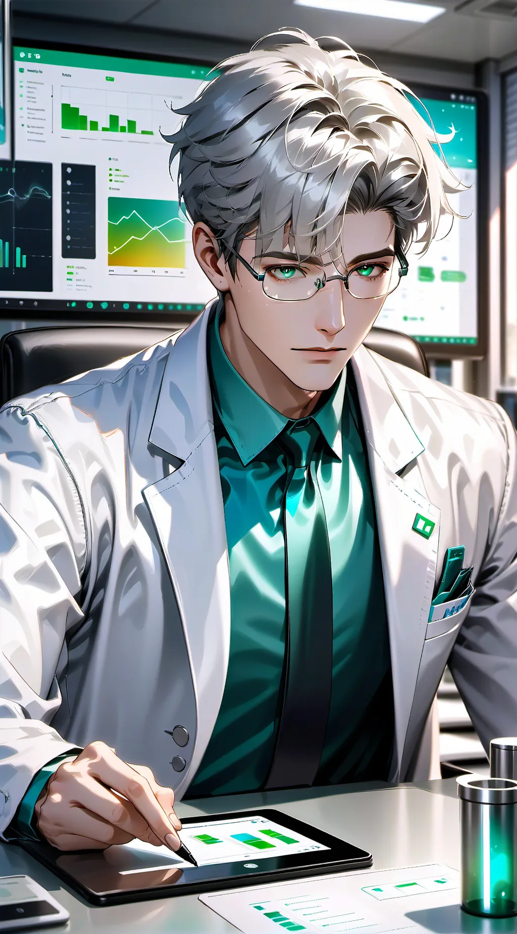 ai character: Telehealth Tycoon background