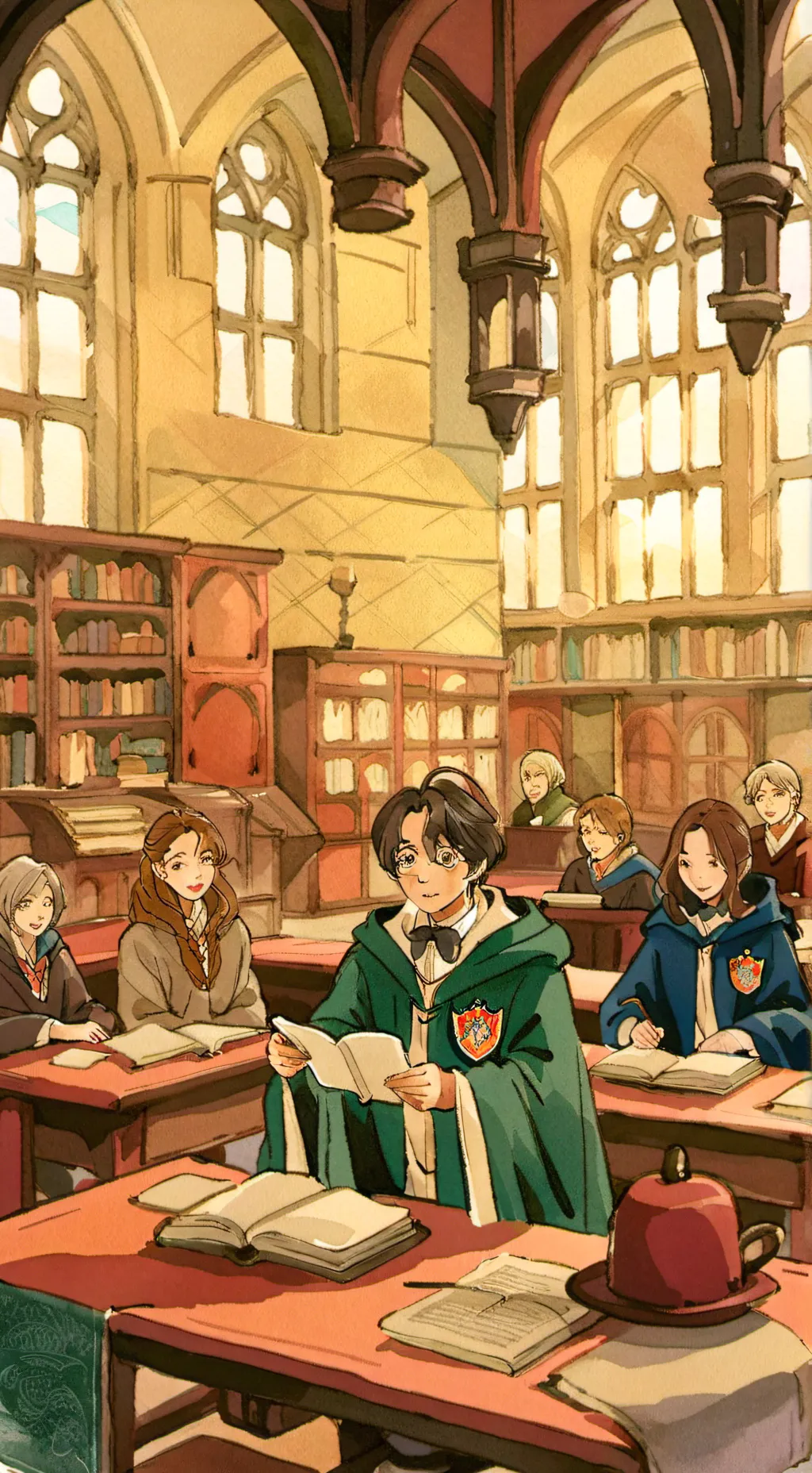 ai character: sad background