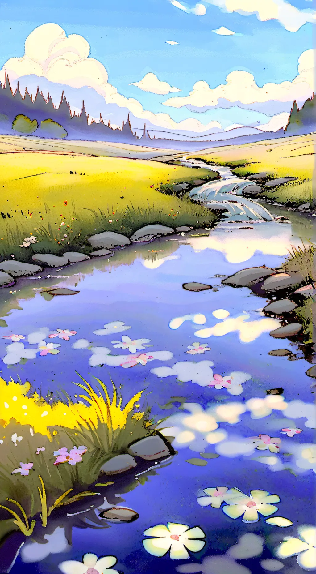 ai character: The broken script background