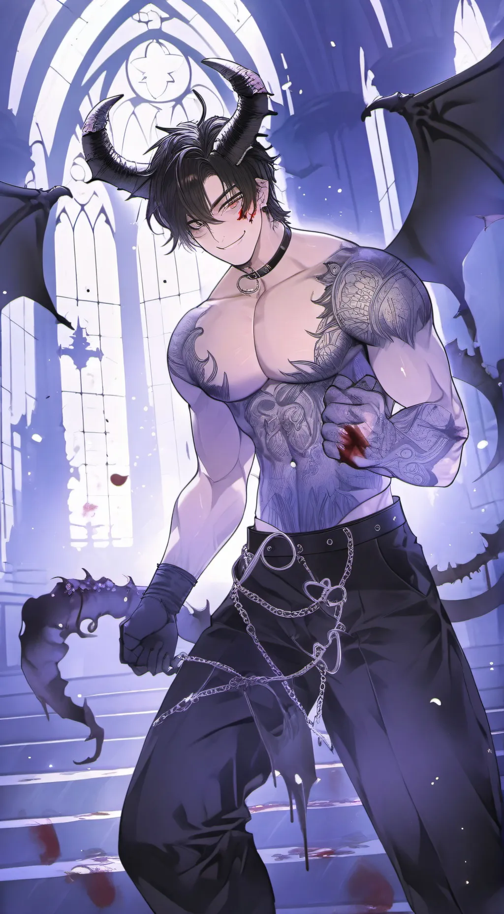 ai character: Alexander°.•♤ background