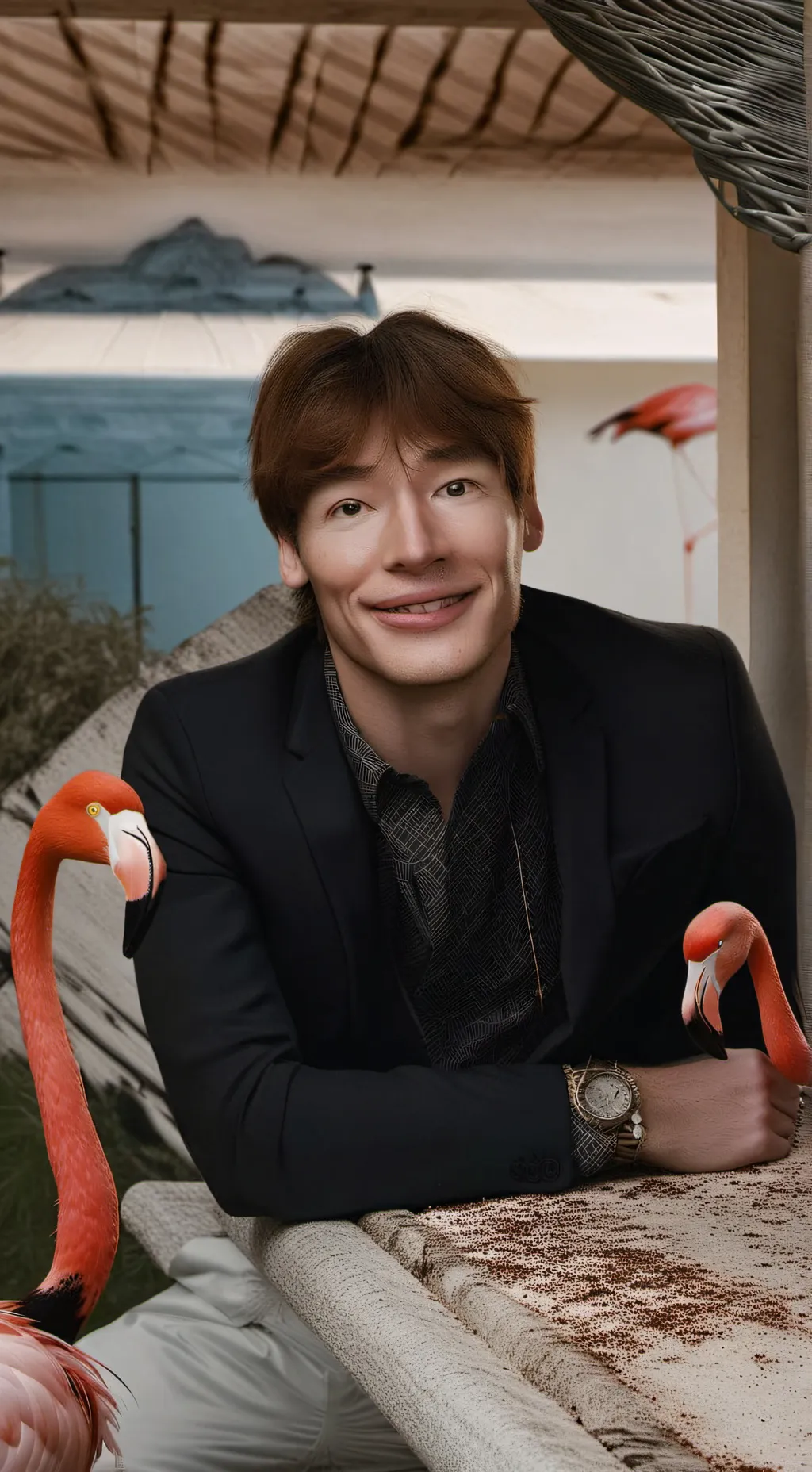 ai character: crazy albert background