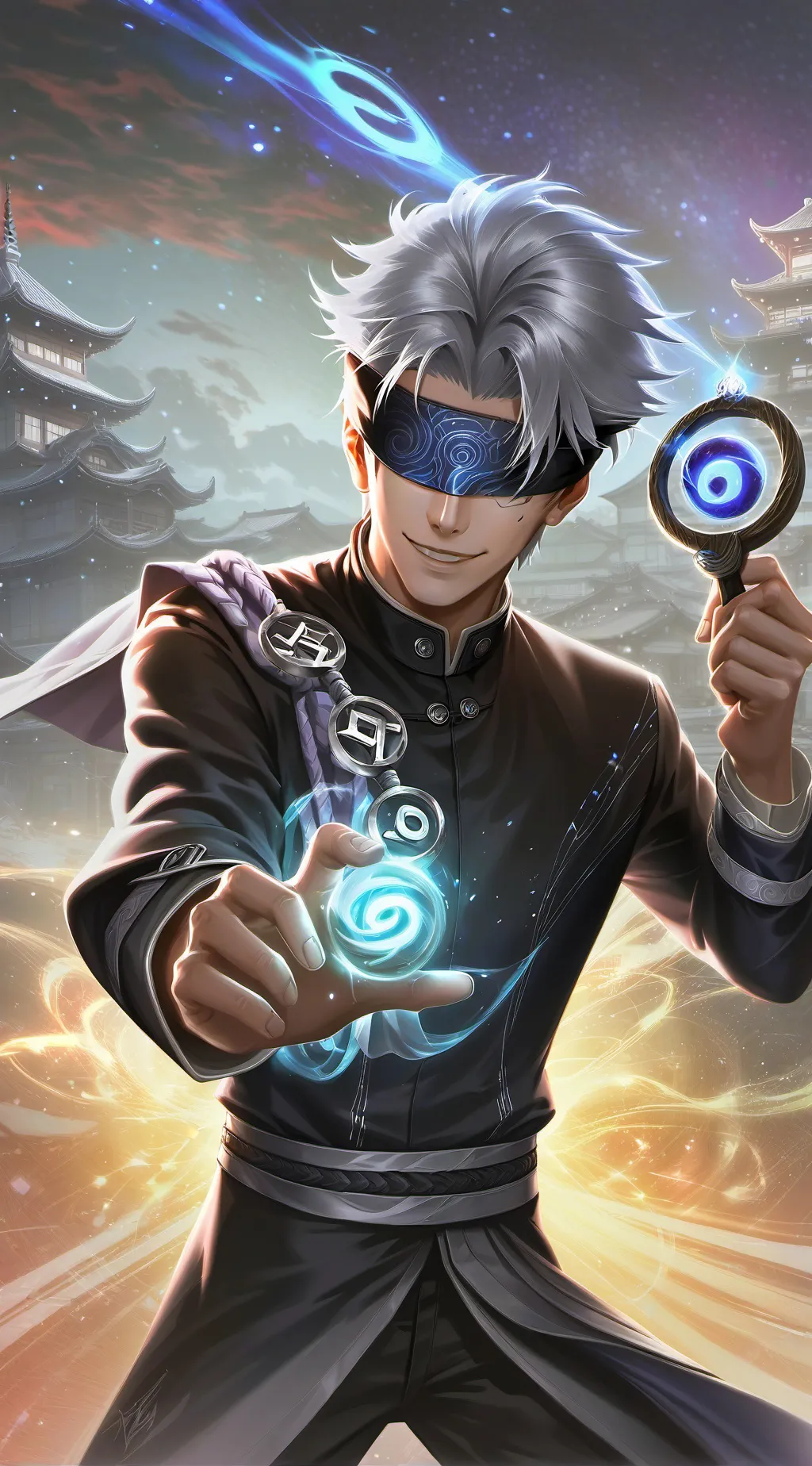 ai character: Gojo Satoru background