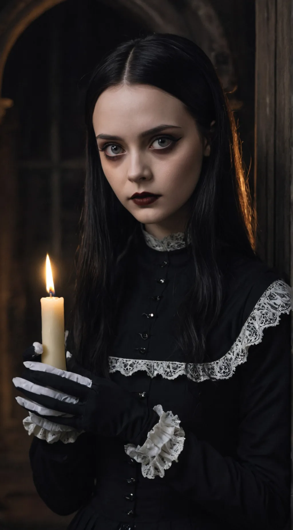 ai character: Wednesday background