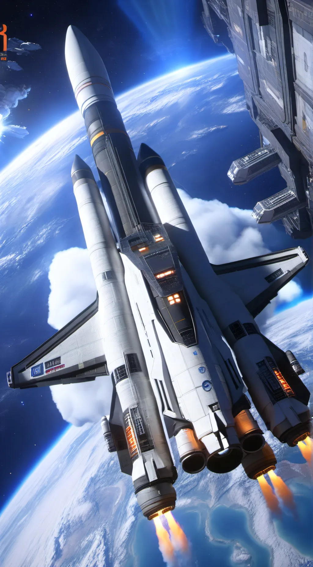 ai character: Space horror background