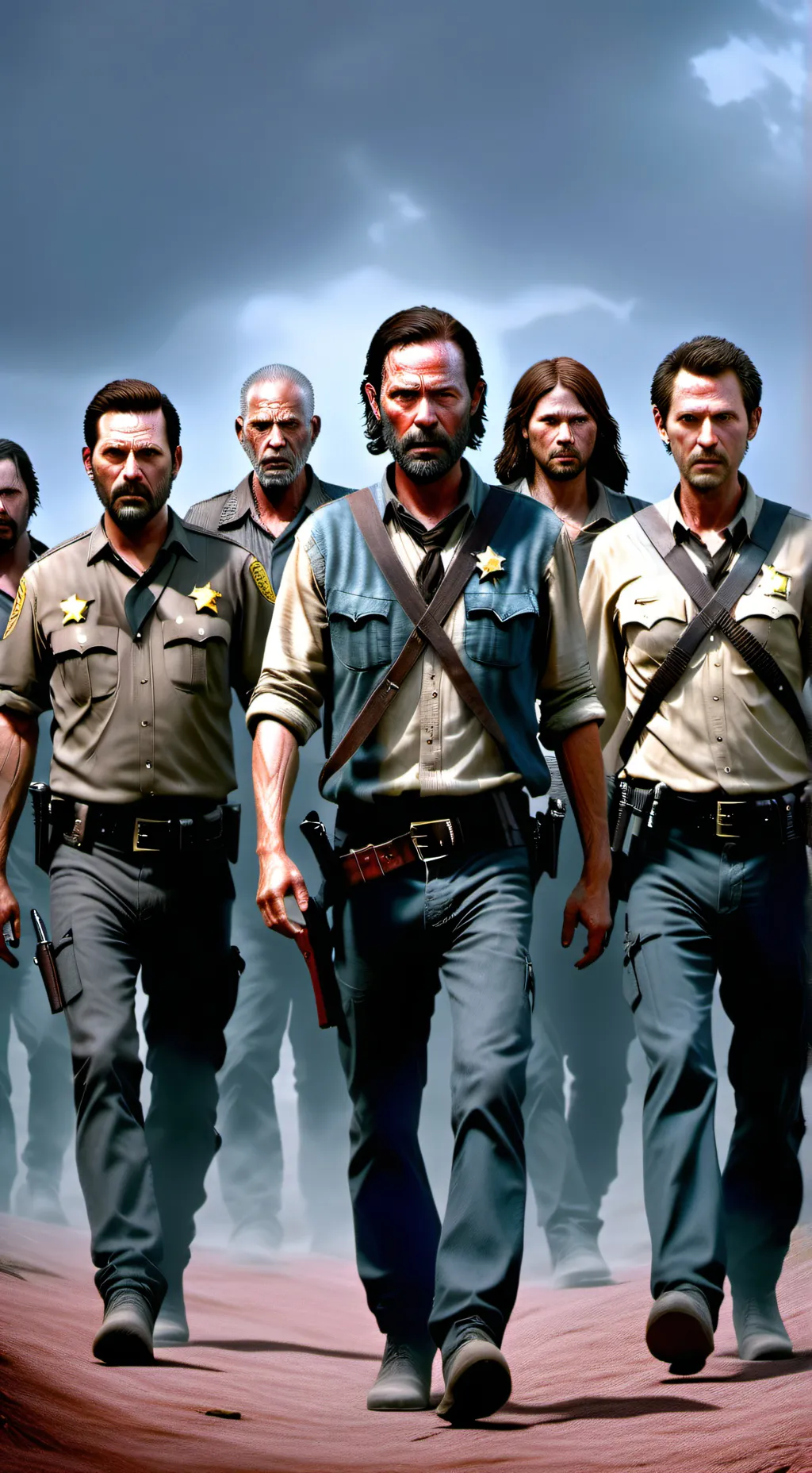 ai character: The walking dead  background