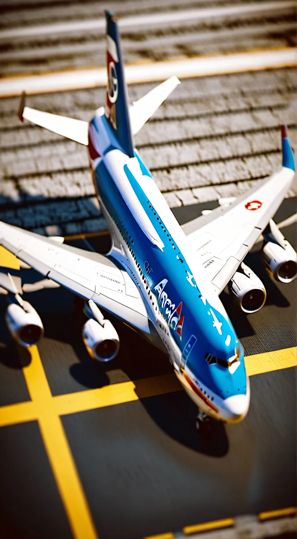 ai character: airplane  background