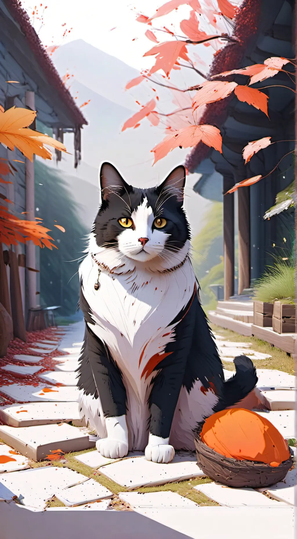 ai character: gato background